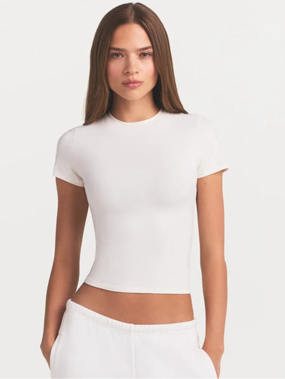 SKIMS Cotton Jersey T-Shirt in Marble - Size XS - NWT
